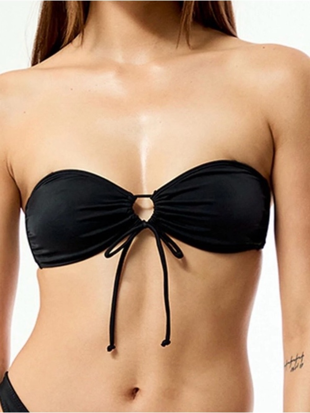 Pacsun Black Eliza Bandeau Bikini Top